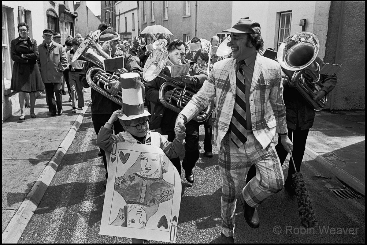 From my 1970s files - a fancy dress parade for the Queen's silver jubilee, Monmouth, Wales, 1977. This one is featured in my book 'A Different Country' - for more info on how to order go to: robinweaver.co.uk/books #photobook #photography #1970s #wales #southwales #monmouth