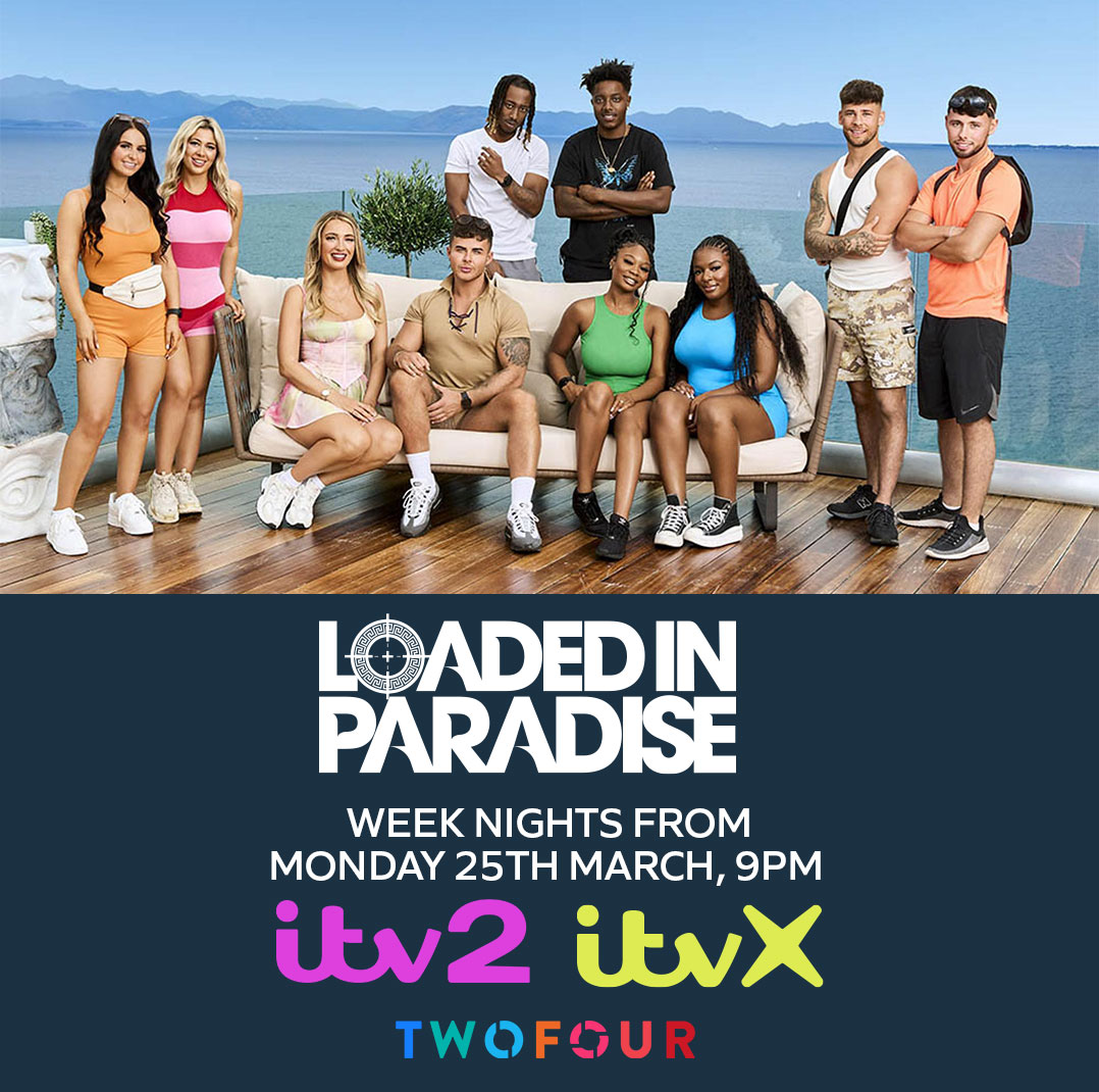 Loaded in Paradise... a brand new series and we couldn’t be more excited! Every weeknight at 9pm ITV2... Episode 1 now on @ITVX