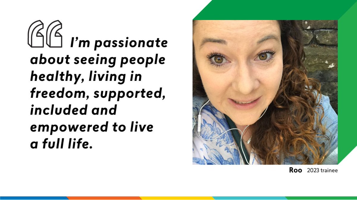 Meet our trainees!
Roo joined the #ThinkAheadProgramme last year.👋

She's now working with @TEWV.

Before this, she lived and worked in a Roma Gypsy community in NW Romania, supporting families to access rights, gain employment skills and escape poverty.
⬇️