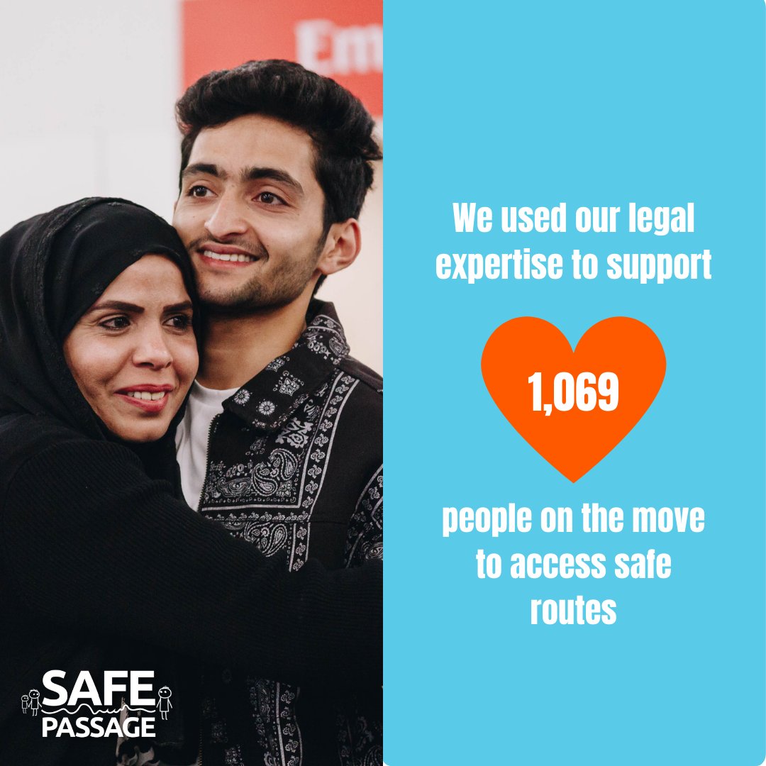 Our annual Impact Report is here! Thank you for your unwavering support - we couldn't do this without you 🧡 🔗 Read the full version: safepassage.org.uk/impact-report-…