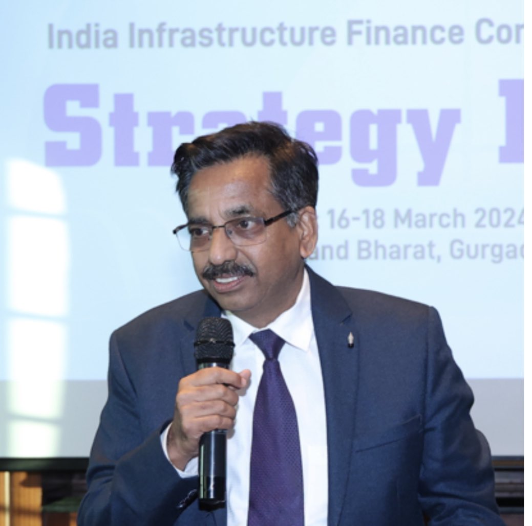 @Jaishankar_PR @DFS_India @IREDALtd @TheOfficialSBI @seit @IIFCL Strategy Meet 2024, MD IIFCL, @jaishankar_PR, spoke on the urgent need for regulatory reforms to bolster NBFC-IFCs.Shri.Kamlesh Chandra Varshney, WTM, @SEBI_India,highlighted the role of NBFC-IFCs in Infra-financing & need for regulatory support to facilitate investments.