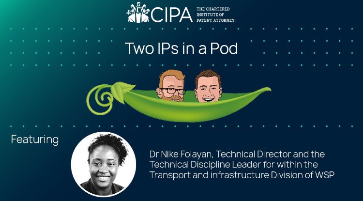 Check out Season 9, epsiode 6 🎙of Two IPs in a Pod! <a href="/TheCIPA/">CIPA</a> 

As we build up to #AFBELive <a href="/NikeFolayan/">Dr Nike Folayan</a>  discusses diversity &amp; inclusion in engineering &amp; IP

Listen 🎧
Apple: ow.ly/NPeS50NrnZq
Spotify: ow.ly/sOeO50NrnZn

More info on AFBELive:
afbelive.com