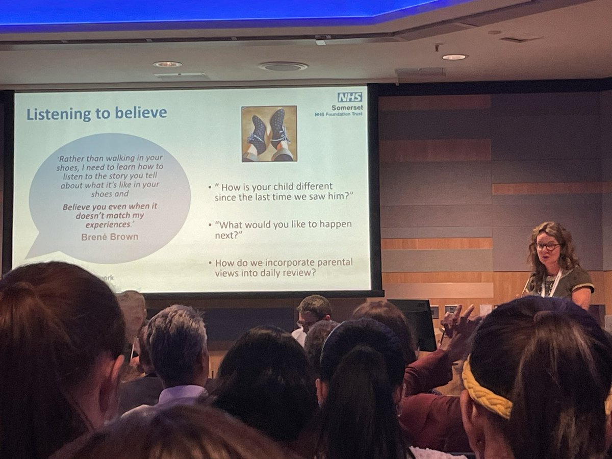 “Can we listen to believe” 

@anna_annabav 

“What would you like to happen next?”

How do we incorporate parental concerns into our daily reviews? 

Can we listen to rethink? 

#marthasrule 

#RCPCH24