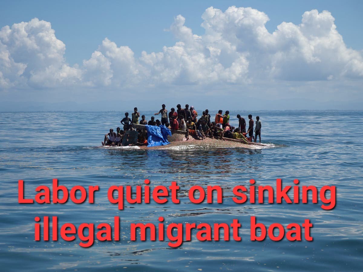 A boat with as many as 70 illegal migrants on route to Australia has sunk. On board were also several people smugglers.

Labor has opened the flood gates by being soft on border security and people are drowning because of it.

Yet another crisis under Albanese #auspol