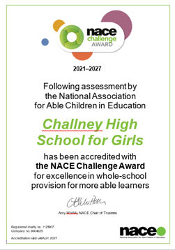 Challney_Girls's tweet photo. We are delighted to announce that we have been re-accredited with the @naceuk Challenge Award. Thank you Mr S for all your hard work. #moreable https://t.co/4VRGHGdYuL