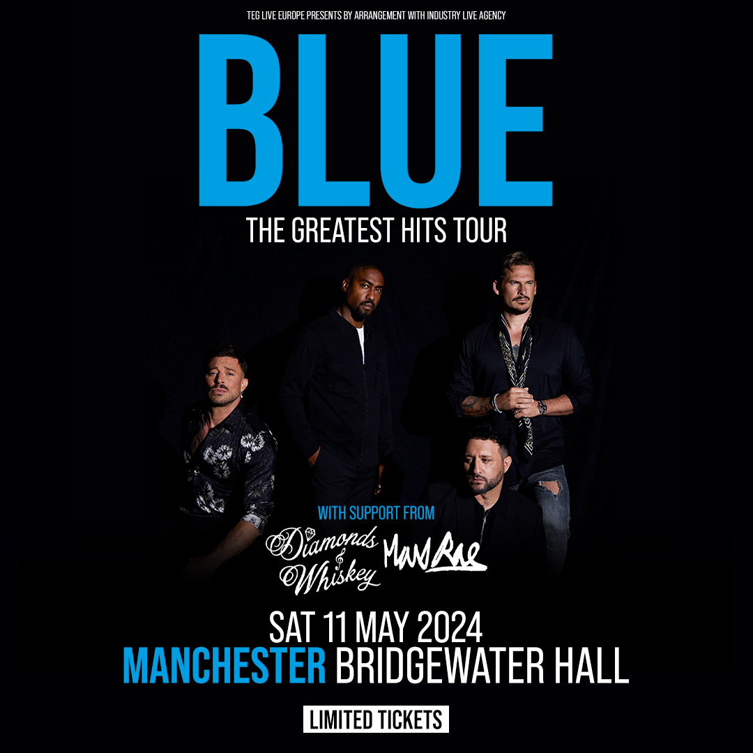 JUST ANNOUNCED // Max Rae & @diamondswhiskey will be joining @officialblue at The Bridgewater Hall on Saturday 11 May! 🎟 bridgewater-hall.co.uk/whats-on/blue-…