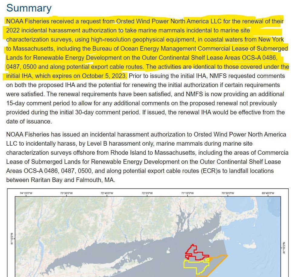 @shankman When Ørsted was blatantly asking for continued permission to use “high-resolution geophysical equipment” to continue to kill whales, what additional evidence should we require? 🐳 fisheries.noaa.gov/action/inciden… @MassGovernor @NatlGovsAssoc @EnergyGOP @EnergyDems @ewarren @BostonGlobe