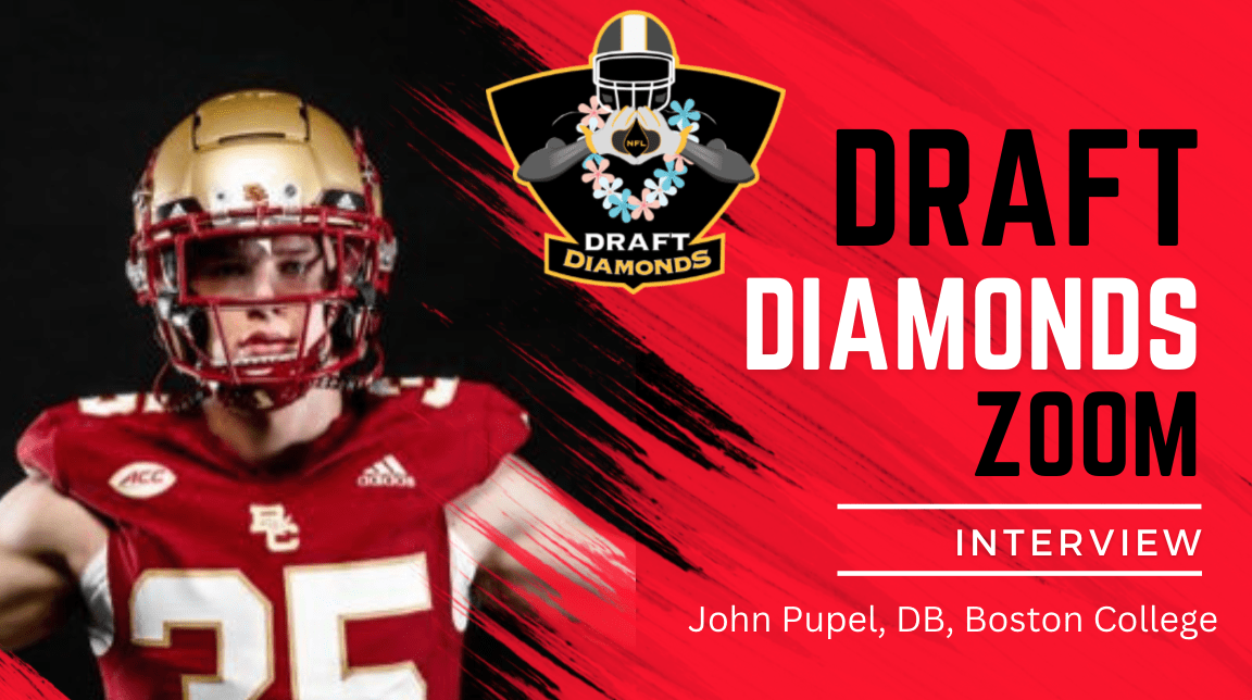 DraftDiamonds's tweet image. 2024 NFL Draft Prospect Zoom Interview: John Pupel, DB, Boston College nfldraftdiamonds.com/2024/03/john-p…