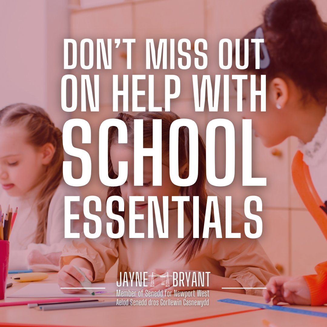 JBryantWales's tweet image. There is still time to apply for the School Essentials Grant!

Eligible families can claim to cover school costs like uniform, shoes, and sports kit.📚

Open to children aged 5-16.

Claim what’s yours! Apply before May 31st.⏰

gov.wales/get-help-schoo…