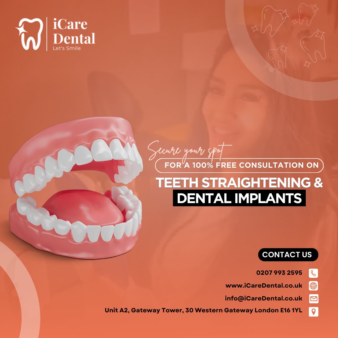 Don't miss out on our 100% free consultation for teeth straightening and dental implants. Schedule your appointment now and discover the possibilities for a stunning smile. 
#Teethstraightening #Braces #traditionalbraces #inviblebraces #clearbraces