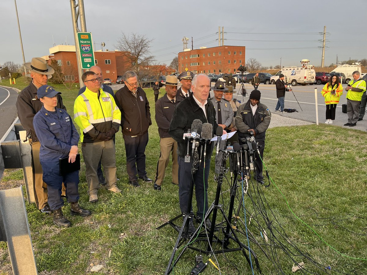 MDOT Secretary Paul Weidefeld says this is still a search and rescue effort #Keybridge Says drivers should avoid 695 and use 95 & 895. Shipping in and out of Port of #Baltimore is suspended