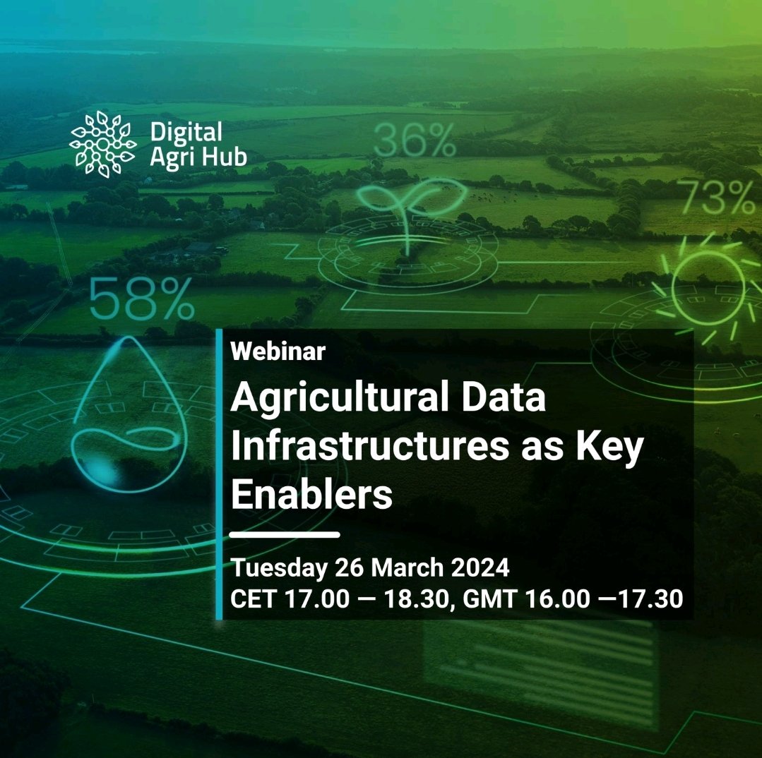 To unlock sustained growth in the #digital #agriculture landscape there is need for data sharing facilities and robust #datagovernance. Digital Agri Hub has organized an event for March 26th to discuss about this topic