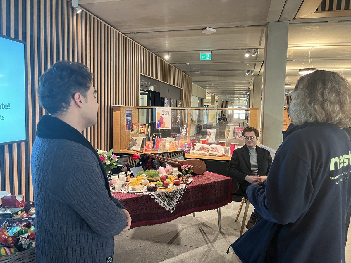 Throwback to last week's Nowruz celebration, where Southlands College and the Chaplaincy collaborated to assist students Leila and Yasamin in setting up a beautiful Haftsin table in the library foyer. Their effort brought festivity and cultural richness to our community.