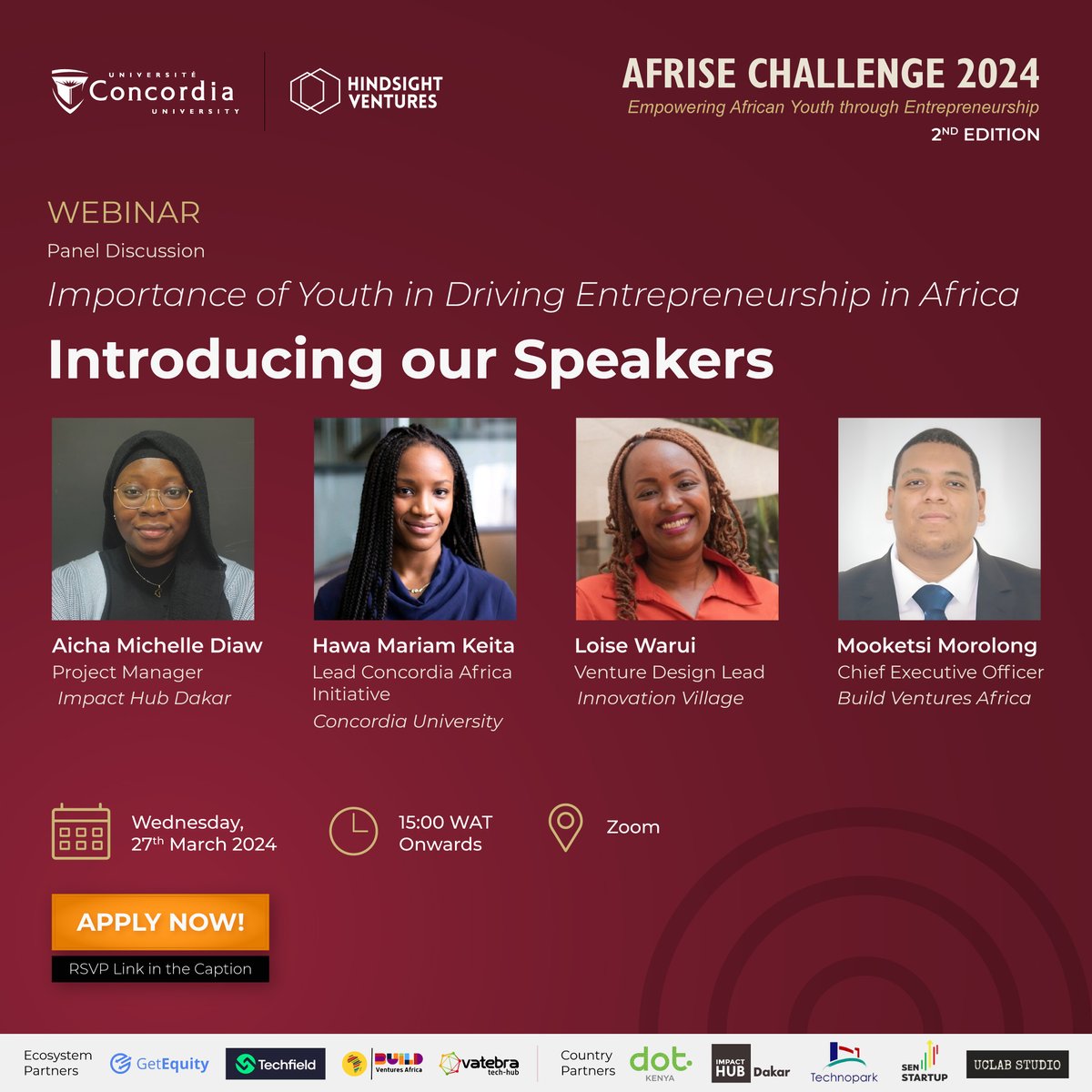 Following the resounding success of the first edition and a growing number of applicants, we're excited to host a second conversation and panel discussion on the 'Importance of Youth in Driving Entrepreneurship in Africa.' RSVP Here: docs.google.com/forms/d/e/1FAI…