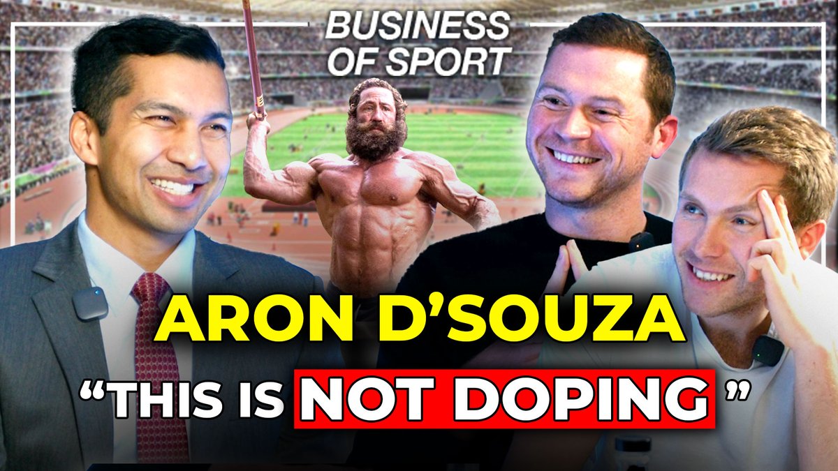 Aron D'Souza, President of the Enhanced Games, spoke with the Business of Sport podcast. YouTube: youtube.com/watch?v=4KNOHk… Spotify: open.spotify.com/episode/3PBw1g… @bizzofsport @HarryStebbings @CharlieStebbs