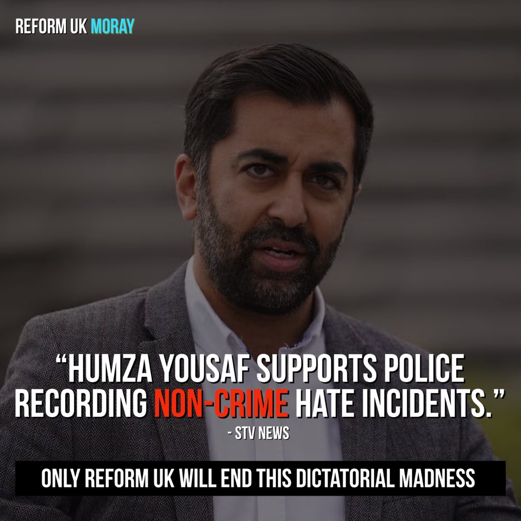 reformmoray's tweet photo. Humza Yousaf is dangerous.

Only Reform UK will end this dictatorial madness. 

#ReformUK #Moray https://t.co/7OvfkKpf9m
