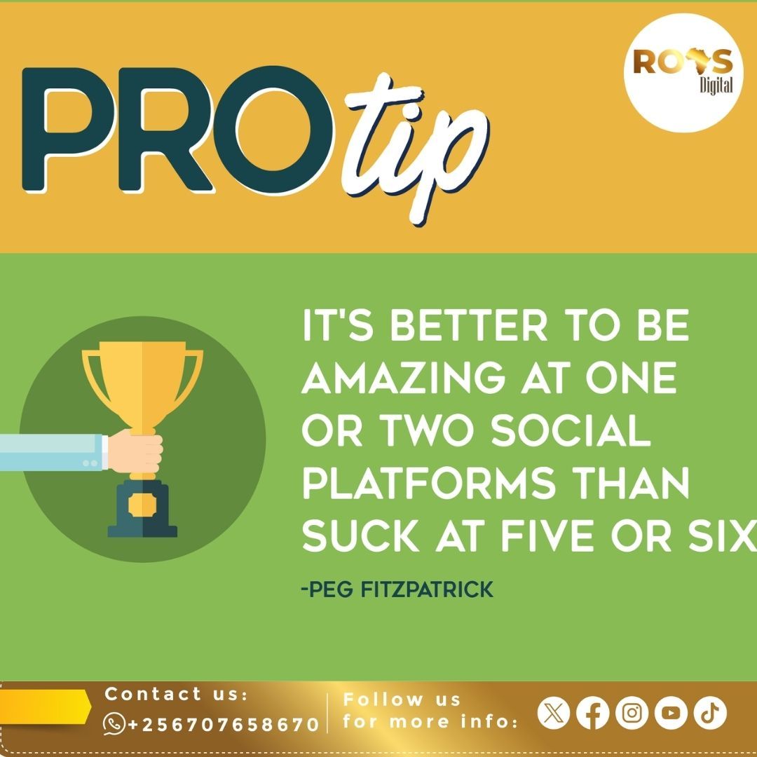 RoasDigitalAf's tweet photo. Maximize Impact: Quality Over Quantity
Focus on mastering a few social platforms for impactful engagement. Quality content on select platforms resonates more than diluted presence. Prioritize excellence over spreading thin for optimal results. Quality over quantity wins the game. https://t.co/P5zxwVJK8u