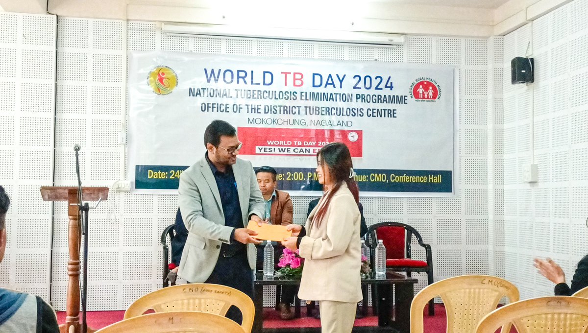 Felicitation of CHO winners on the occasion of #WorldTBDay2024 for one min video challenge on Contribution of HWCs #EndTB @Nagaland #TBMuktBharat #TBHareegaDeshJeetega @NagalandNtep @HealthNagaland @NagalandNhm @USAID_NISHTHA