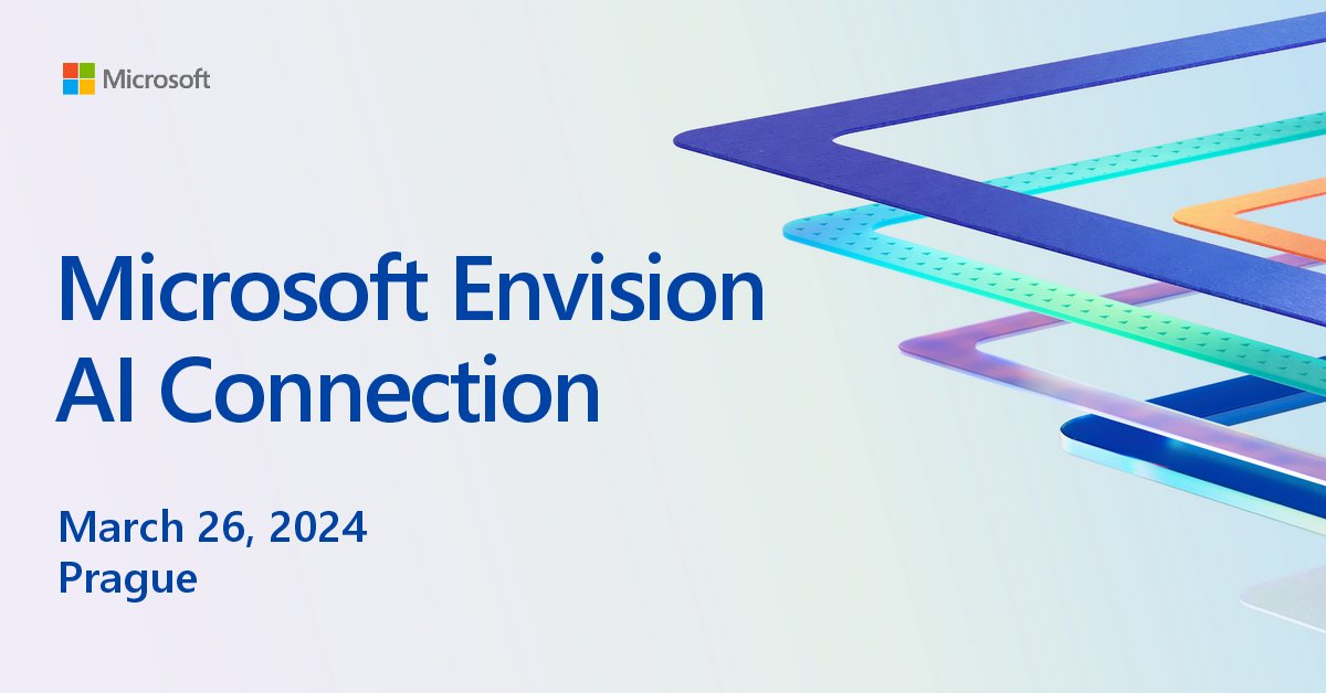 We are happy to be a sponsor of MS Envision AI Connection/MS Build AI Day on March 26/27 in Prague. Stop by our booth to meet our experts who will show you all about our joint offering with @Microsoft. ms.spr.ly/6012cmWmA