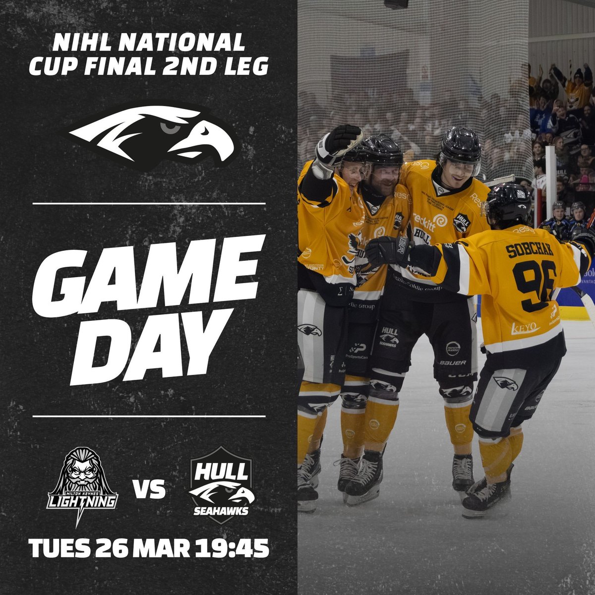 𝗜𝗧𝗦 𝗚𝗔𝗠𝗘 𝗗𝗔𝗬 🦅 The day is here, it’s time for the second leg of the National Cup as we head to MK to take on the Lightning ! COME ON YOU ‘ULLLLLLLLL💪🏼