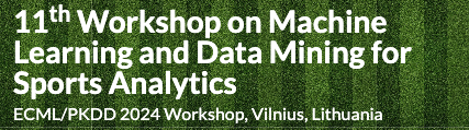 lithuania_ai's tweet photo. CfP: 11th Workshop on Machine Learning and Data Mining for Sports Analytics (MLSA)  event co-located with the @ECMLPKDD 2024. Learn more about ML and Data Mining in Sports Analytics! 
@JanVanHaaren @jessejdavis1 @azimmerm_dm https://t.co/dqDMfuypNP