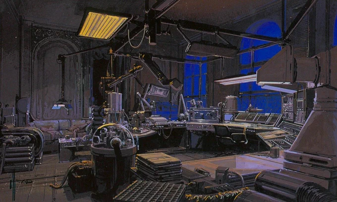 i never mention this, but there is this brand of retrofuturism i love with my soul and its the kind that was how ppl in the 80s thought the future would look like, flying cars sure, but with FAT crt screensthat is the aesthetic i have in mind for the world she lives in 