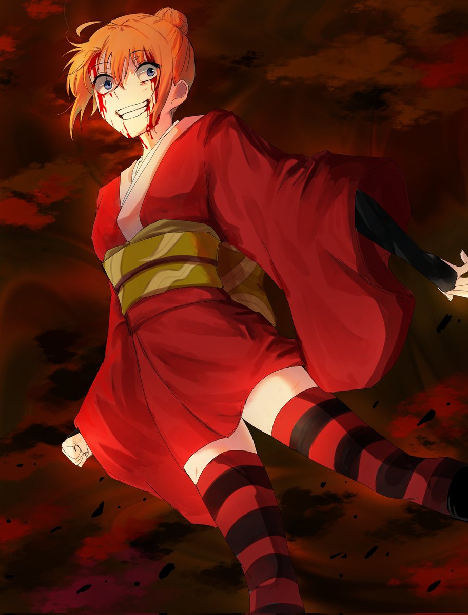 吉原炎上篇の神楽ちゃん
⚠️原作と同程度の血表現有り⚠️
#銀魂 #gintama