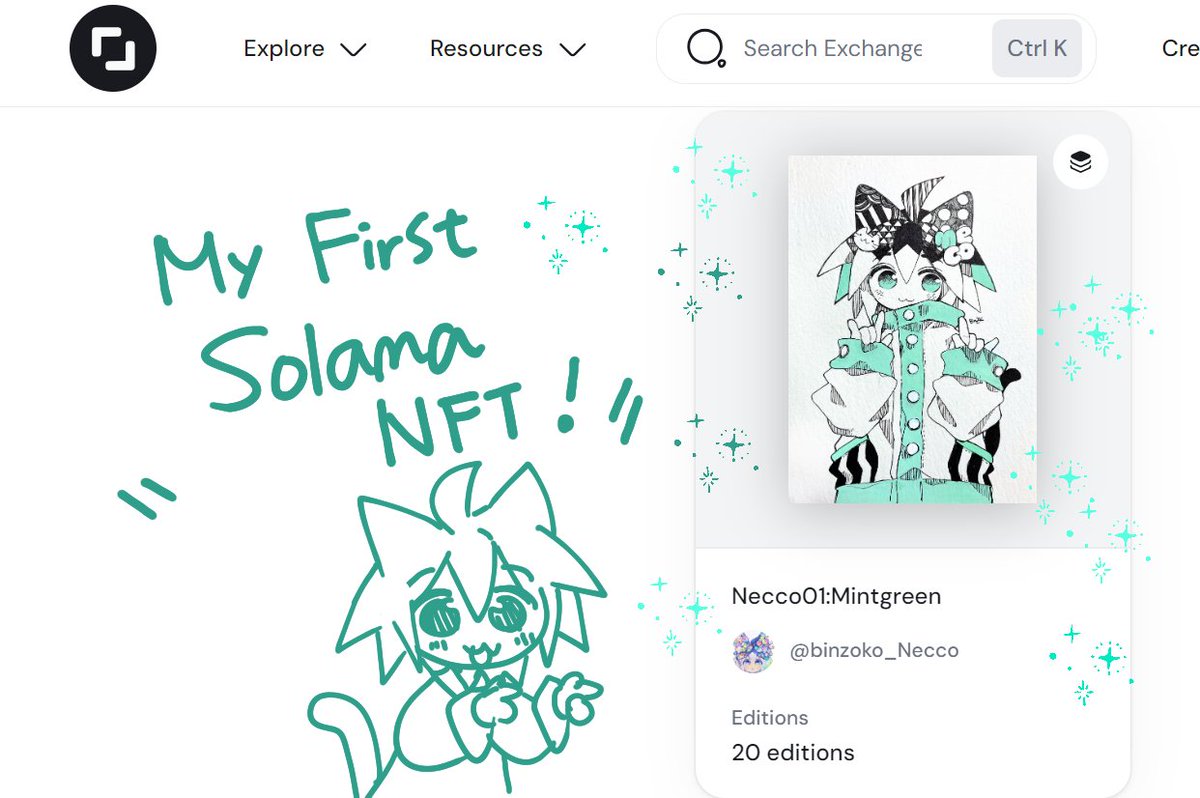 Neccochan Solana NFT debut!!!!!🐱Meoow