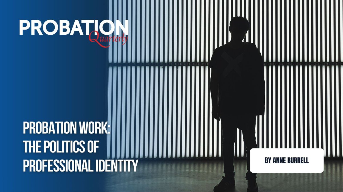 In the latest Probation Quarterly magazine, @AnneBurrell28 shares early findings from a small-scale research project on the politics of professional identity. buff.ly/2UHtEg4 #probation