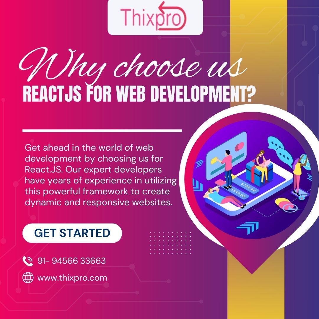 thixproit's tweet image. Why choose React.js for web development? Boost your website's performance with our cutting-edge React.js development services.
Call us: +91 94566 33663
Email us: info@thixpro.com
Visit web: thixpro.com/website-develo…
#reactjs #reactjswebdevelopment #htmlcss #javascript #webdesign