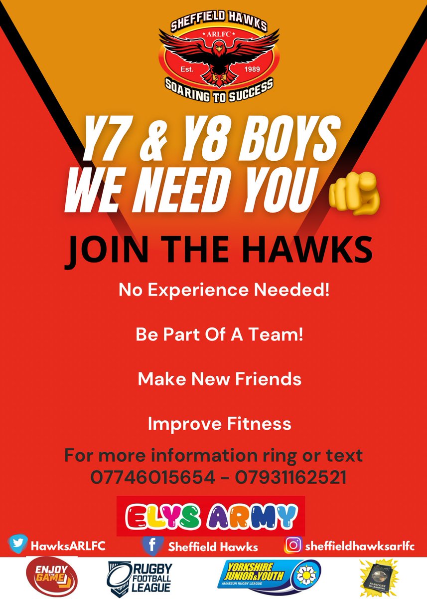 📢 Is Your Child In Y7 or Y8? 🫵 We are recruiting! 🤝 No experience needed! Rugby is a great way to learn new skills, better your fitness and improve your confidence! Get in touch for more details