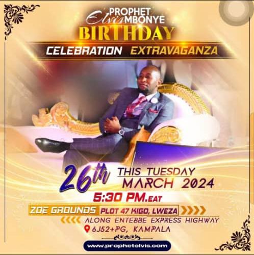 Geoffrey_Tsapwe's tweet image. Tuesday 26th March 2024 is a very Special Day.Bse you answered the call by our Lord Jesus Christ nations are preserved,Remnants have prospered and the world is not in darkness but a bright Light of the power of Prophecy shines allover the globe.Happy birthday #ProphetElvisMbonye