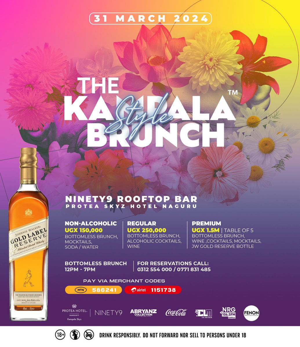 Are you ready?🔥🔥🔥 Sunday is just around the corner. Make your booking today for the best experience. #KampalaStyleBrunch