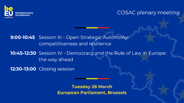 #parleu2024be - second day of COSAC plenary meeting 
Live at 09:00 AM > tinyurl.com/yhua8855
 @IPEXEU