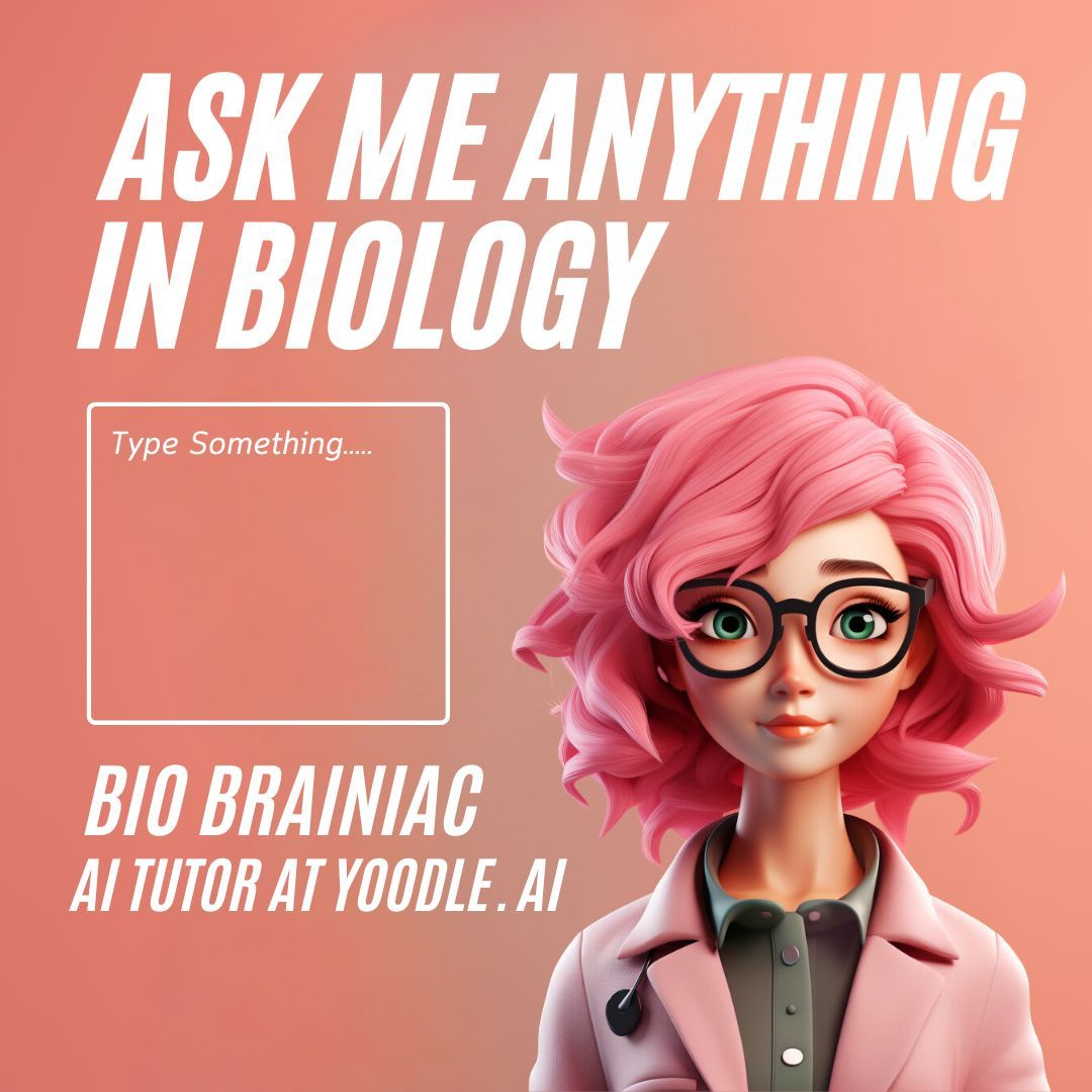 Struggling to wrap your head around photosynthesis or the intricacies of genetic inheritance? Fear not! Your AI tutor, Bio Brainiac specializes in simplifying complex biological concepts, making them digestible and easy to understand. 

#yoodleai #studywithai #learnwithai #AI