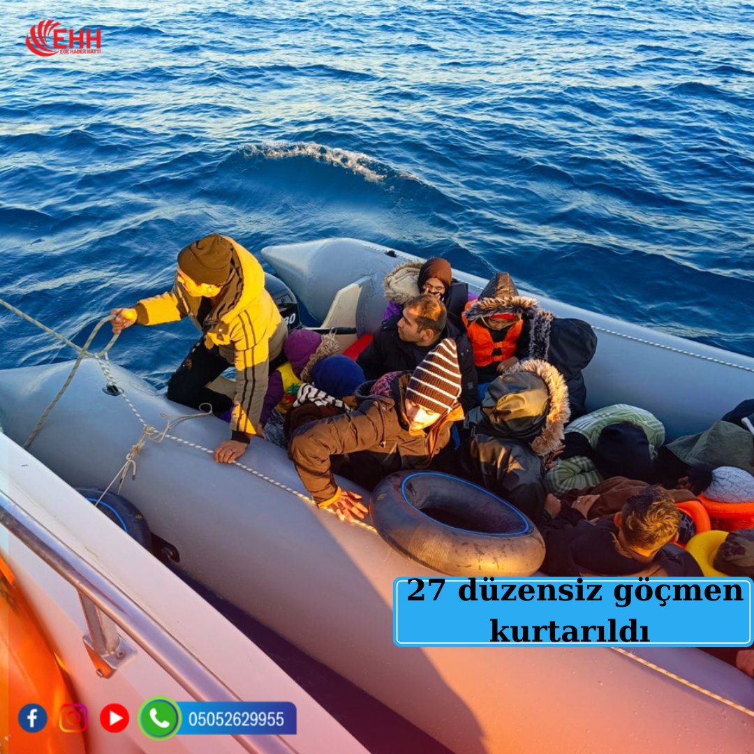 İzmir'in Dikili ilçesi açıklarında 12'si çocuk 27 düzensiz göçmen kurtarıldı.
#izmir #aahaber #ajans #göçmen #sahilgüvenlik #egehaberhattı #egesondakika #sondakika