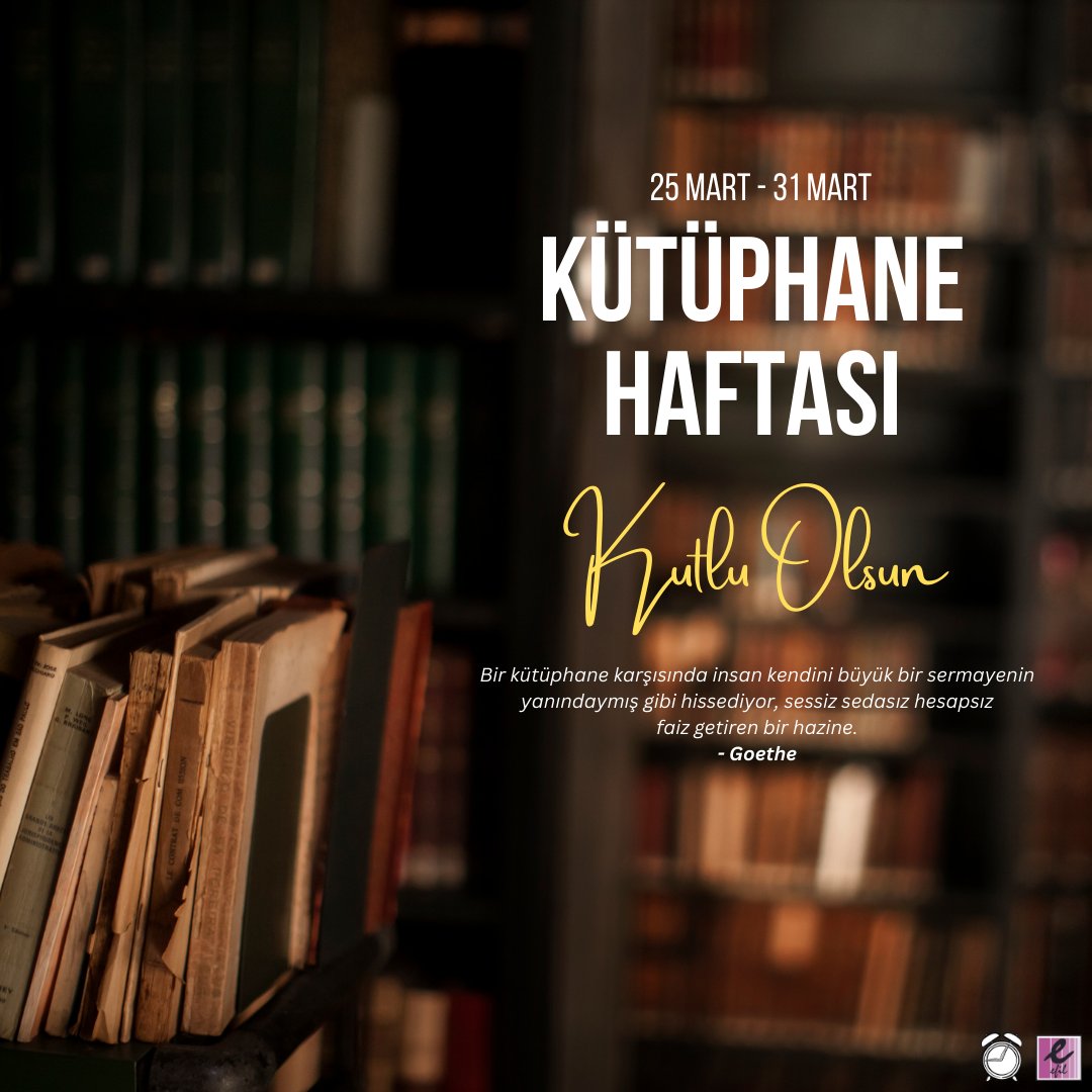 Efilyayinevi's tweet photo. Bir kütüphane karşısında insan kendini büyük bir sermayenin yanındaymış gibi hissediyor, sessiz sedasız hesapsız faiz getiren bir hazine.
- Goethe

#KütüphaneHaftası Kutlu olsun. 📚 https://t.co/yhBMcDEefE