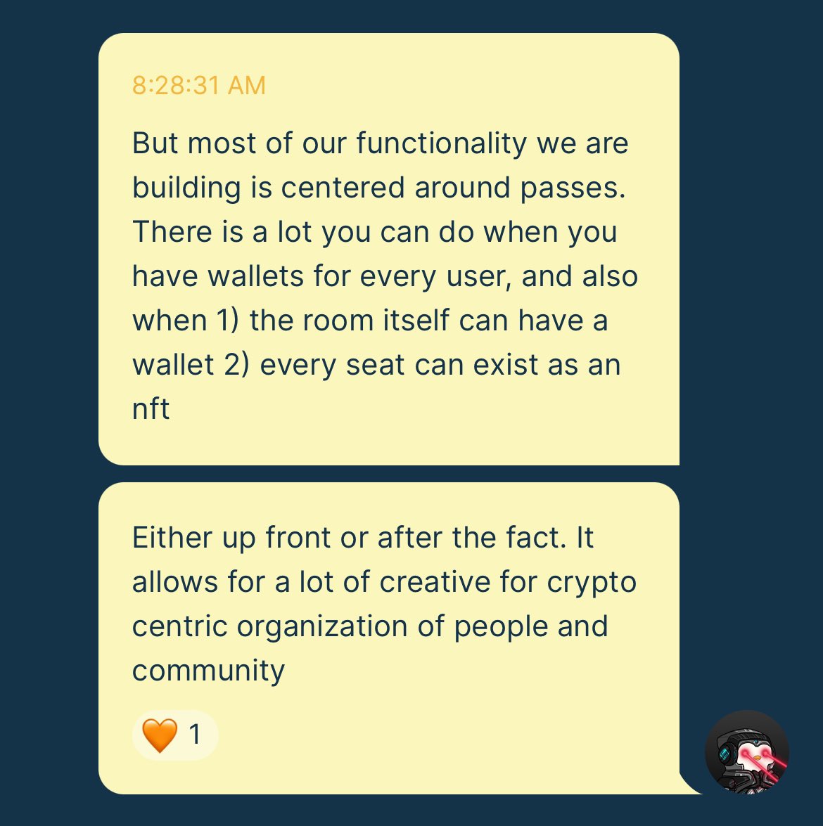 When chat has crypto rails, cool stuff can happen.