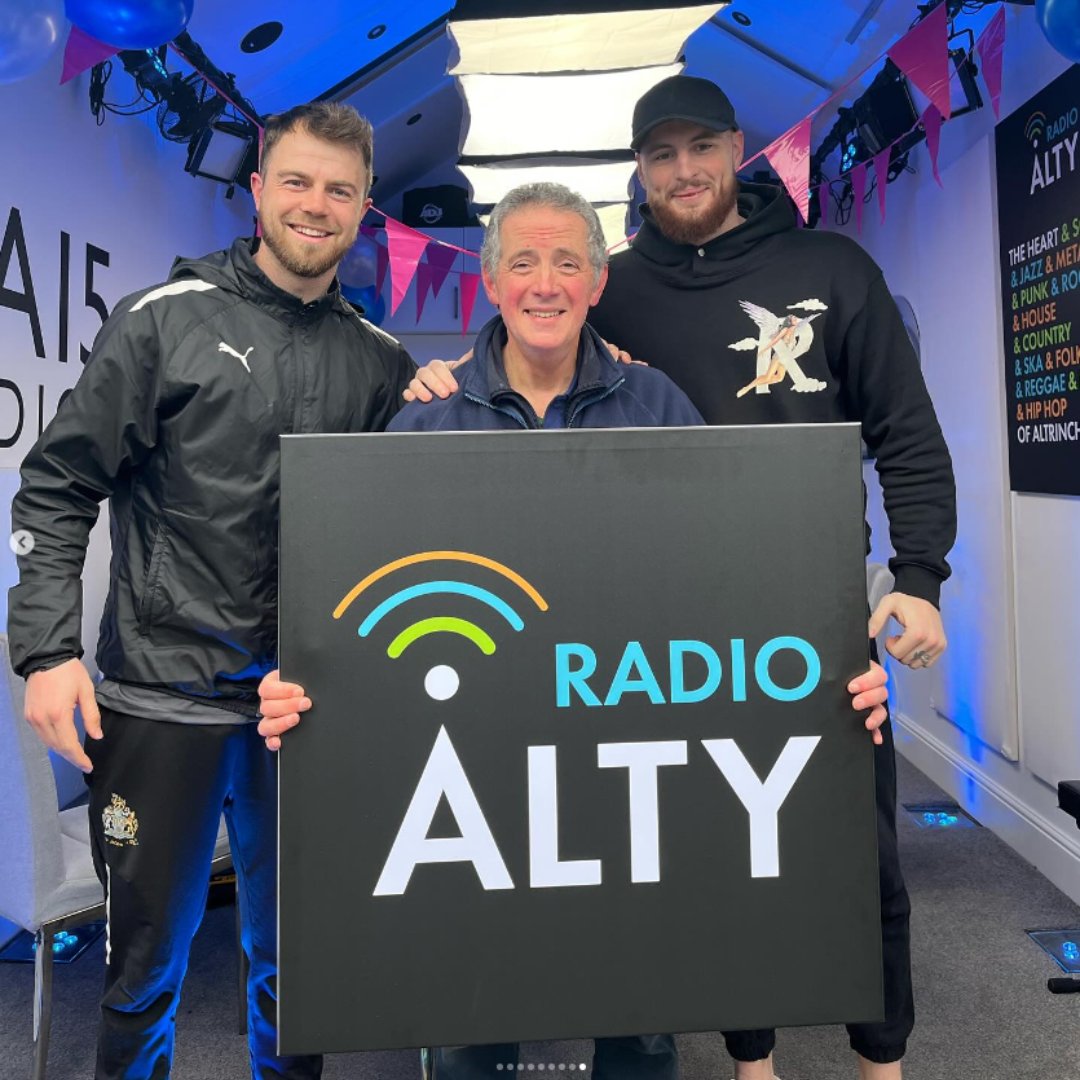 A personal broadcasting landmark with the 500th show of 'Pastries in the Morning' on <a href="/RadioAlty/">Radio Alty</a>  📻
 
Listen again to yesterday's show, with 15 guests during a 3 hour special 🔥

Celebrating with <a href="/altrinchamfc/">Altrincham FC</a> goalkeepers <a href="/mattgkgould/">Matthew Gould</a> &amp; Ethan Ross💪 

bit.ly/3TywimH
