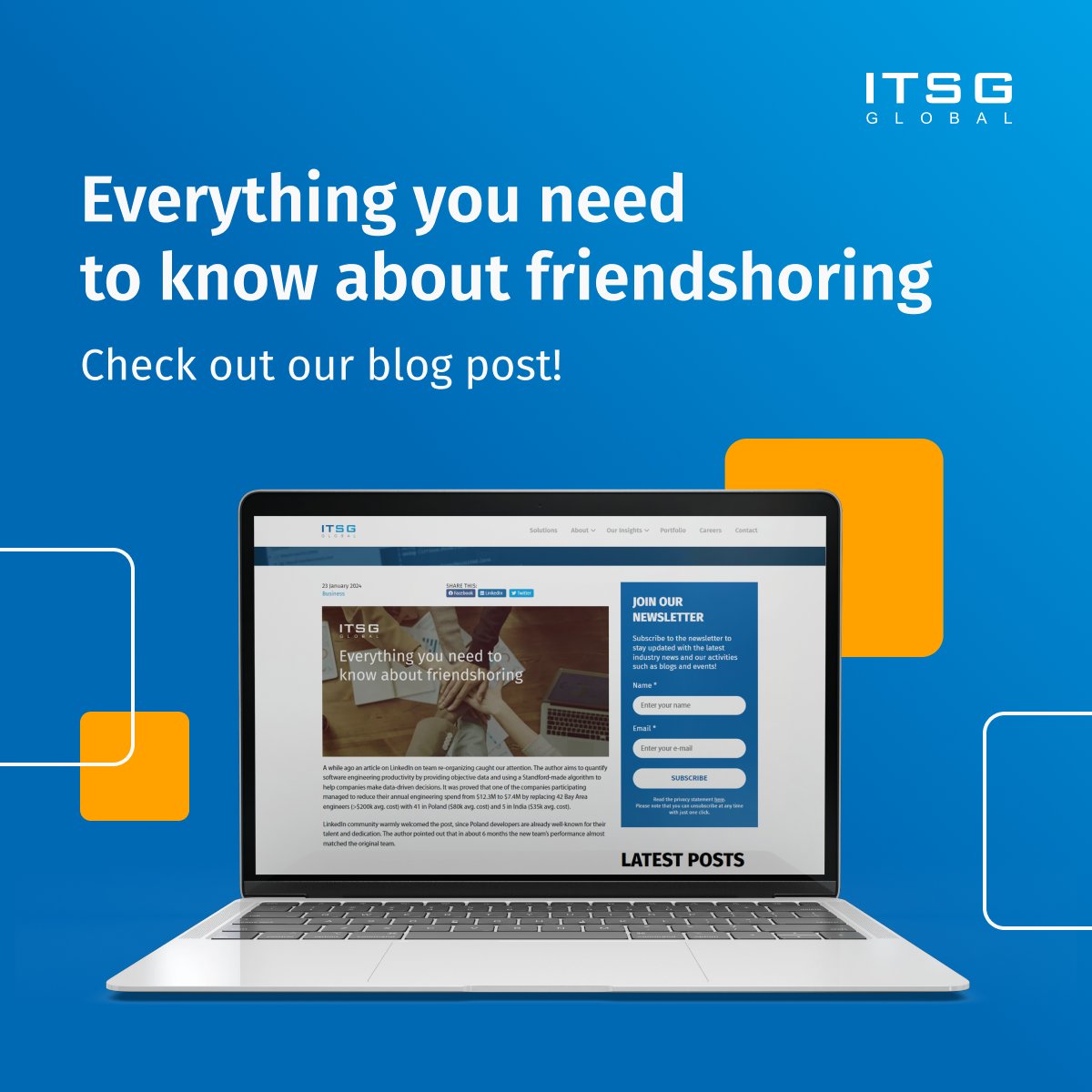 Discover the impact our seasoned engineers can have on your business strategies! 🚀 Read our blog post: itsg-global.com/everything-you… 👈 #ITSG #AIInnovation #LangChain #VectorDatabases #Friendshoring #TechLeadership #FutureOfAI