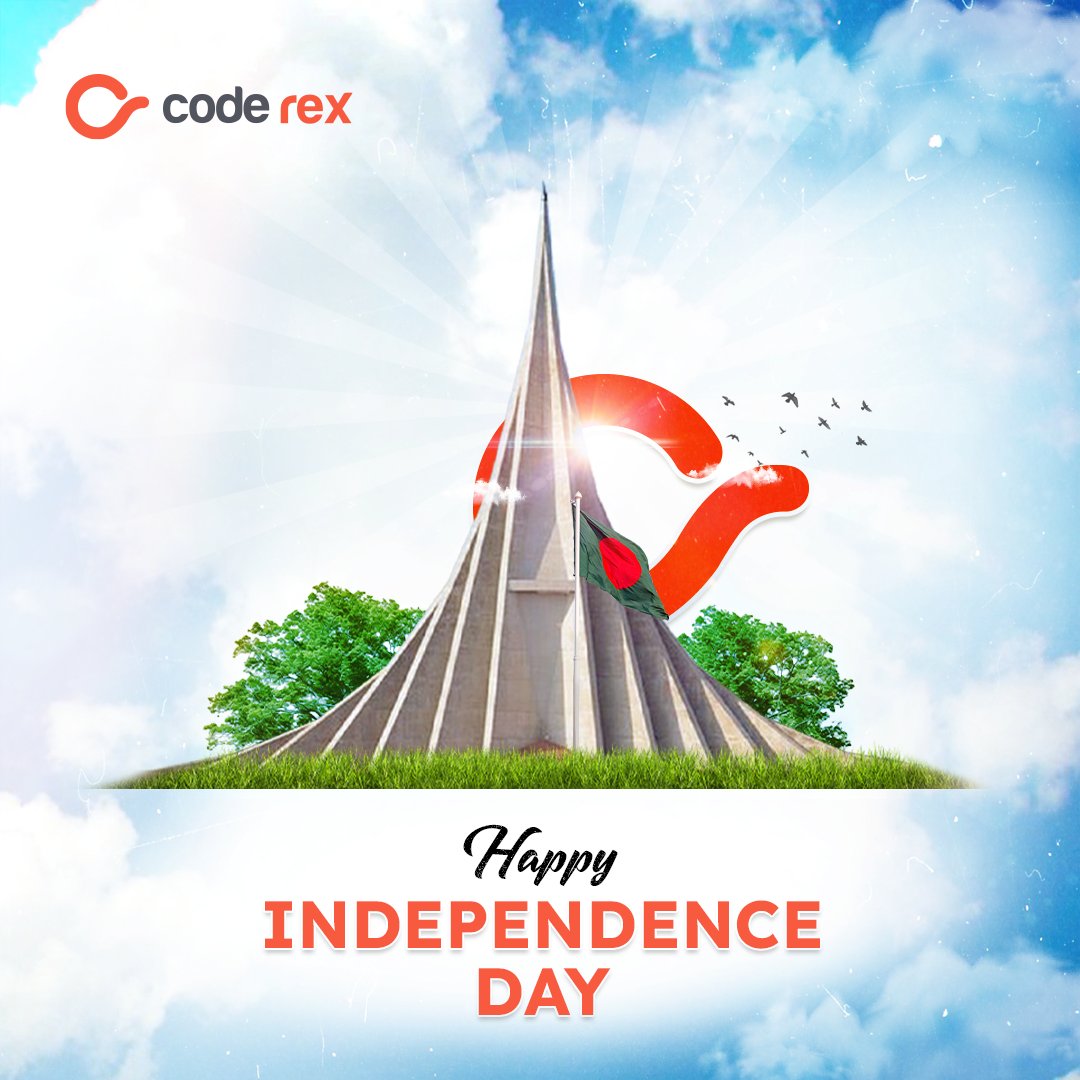 coderexco's tweet image. Celebrating 🎉 53 years of independence & freedom for Bangladesh! 🇧🇩
Happy Independence Day from Team Code Rex!
#IndependenceDay #CodeRex #bangladeshi #independence #freedom #Bangladesh #bangladeshindependenceday