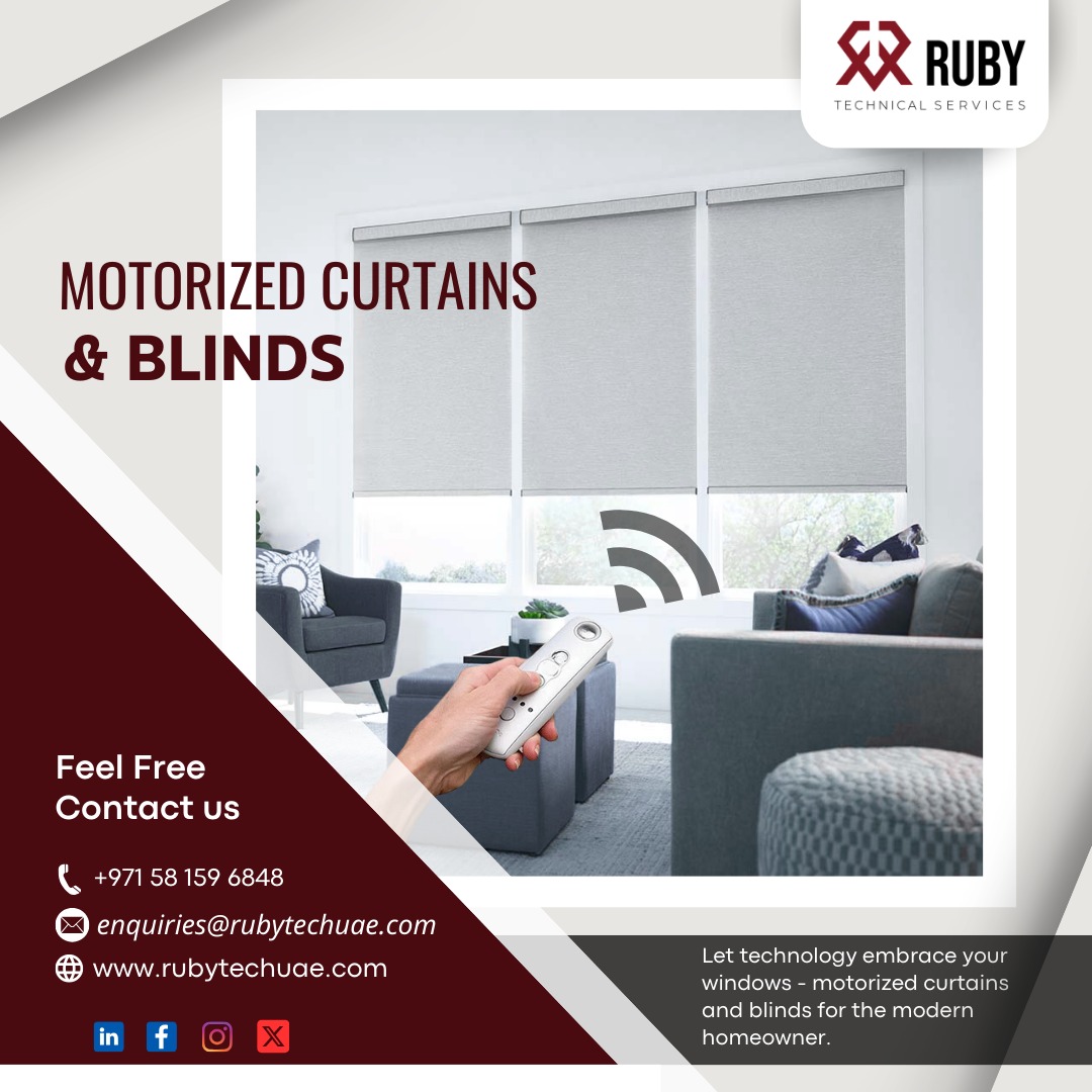rubytechuae's tweet image. Motorized Curtains &amp;amp; Blinds

Upgrade your windows and your life with motorized curtains &amp;amp; blinds.

🌐 rubytechuae.com/get-best-motor…

#rubytechuae #motorizedcurain #curtains #blinds #smartcurtains #smartblinds #homeautomation #smarthome #dubai