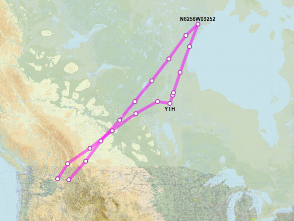 SirListenalot's tweet image. 0025z #KC135's #AE0671 #AE0484 #AE064E #AE04C5 as #FLAM11-14 airborne from Fairchild on a round trip for AR with #B1's #ZUMO41 flight. Looks like AR between YTH and N6256W09252