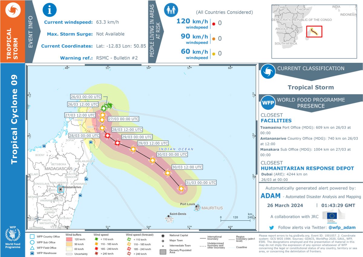 Tropical Cyclone 09-20232024-24. Warning n.2 - Population Estim.: bit.ly/49guoga