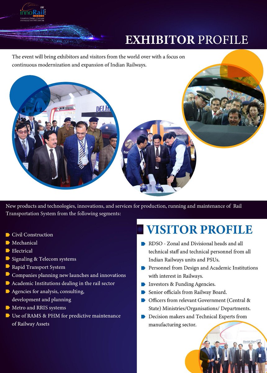 eoidamascus's tweet photo. 6th edition of InnoRail India 2024
Confederation of Indian Industry (@FollowCII) in association with Research Designs & Standards Organisation (RDSO), @RailMinIndia, is organizing 6th edition of #InnoRail India 2024 from 28 - 30 Nov 2024 at RDSO Stadium ground, Lucknow. https://t.co/MVtCKmFeKs