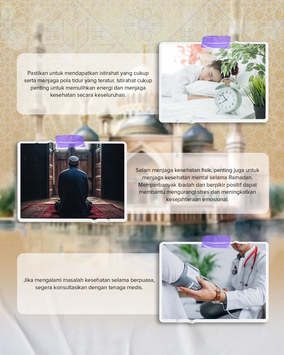ptsb_tbk's tweet photo. Halo #DulurSMBR Berpuasa adalah pelajaran tentang bagaimana kita mengontrol diri dan memperbaiki hubungan dengan diri sendiri serta dengan Allah SWT

Nah biar tetap semangat menjalani puasa lihat tips kita kali ini ya 😎😁

#smbr
#semenbaturaja 
#KokohDanTahanLamo 
#ramadhan https://t.co/KeaiZL6oFN