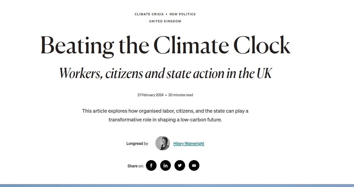 The worker-led experience of successful industrial conversion during the pandemic in the UK, offers a glimpse of the potential role of workplace trade unions in moving from a high-carbon to low-carbon economy without job losses, writes @hilarypepper. tni.org/en/article/bea…