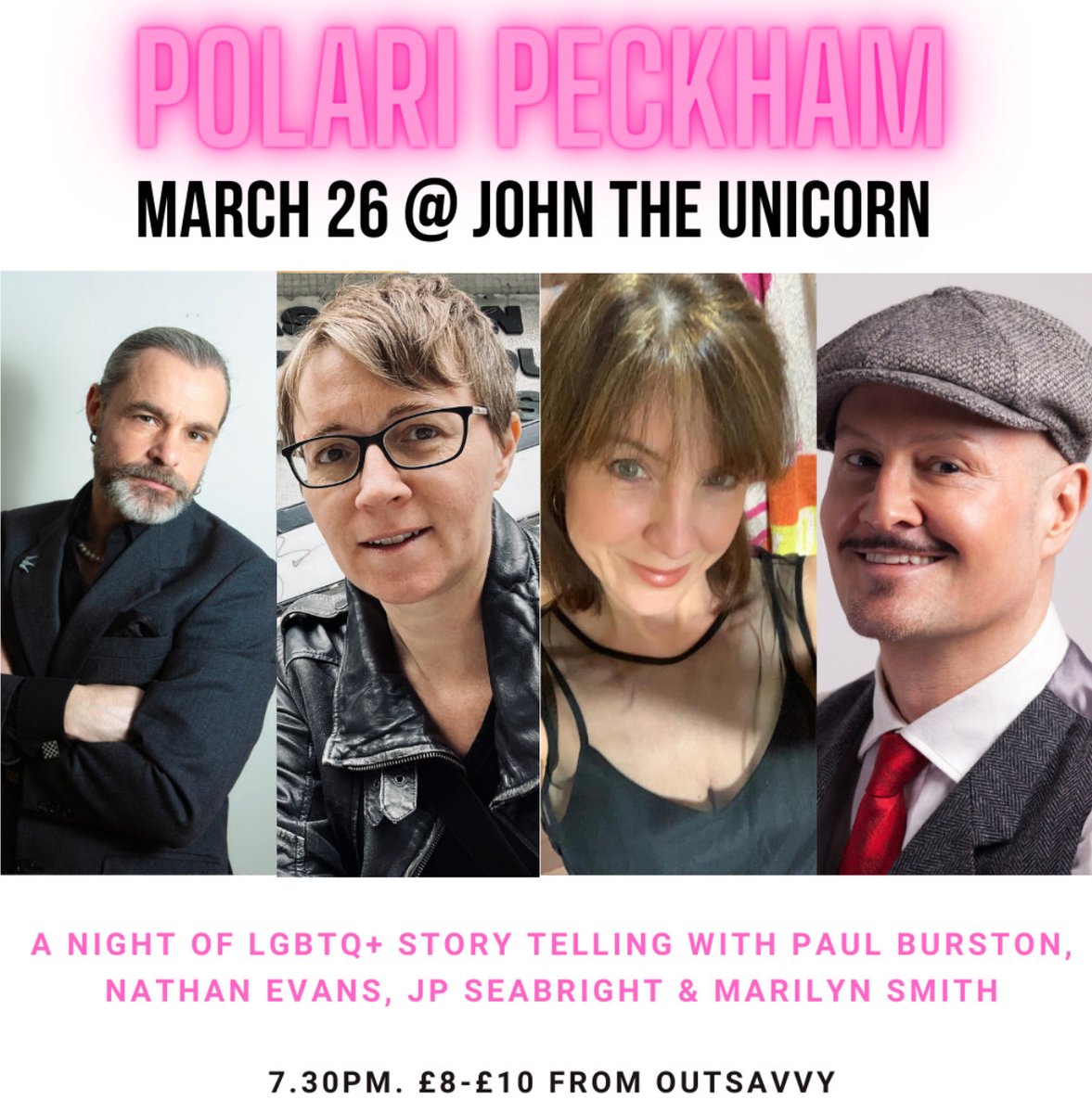 Tonight ⁦@polarisalon⁩ is at ⁦@JohnTUnicorn⁩ 🦄 Peckham with ⁦@nathanevansarts⁩ ⁦@errormessage⁩ and Marilyn Smith. outsavvy.com/event/18189/po…