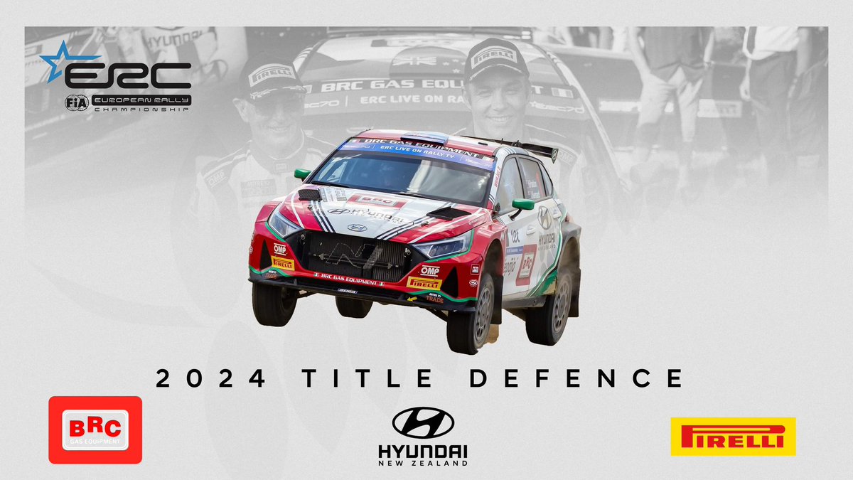 Excited to announce we will be returning to try and defend our European Rally Championship in 2024. Together with the Hyundai i20 N Rally2, BRC, and John alongside, we look forward to the challenge of a new season, with new events, new competition and new goals.