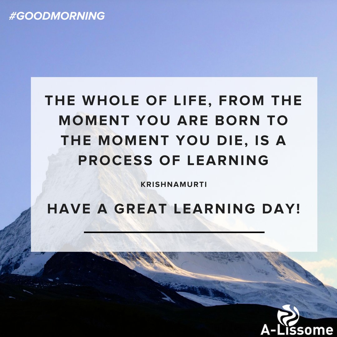 And you're never to old to learn! Learn something new today! 

#goodmorning #haveagreatday #goforwhatyouwant #startoftheday #goedemorgen #gutenmorgen #namaste #bonjour #buenosdias #buendia #geefvleugelsaanjeloopbaan